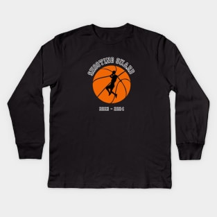 Female Shooting Guard Kids Long Sleeve T-Shirt